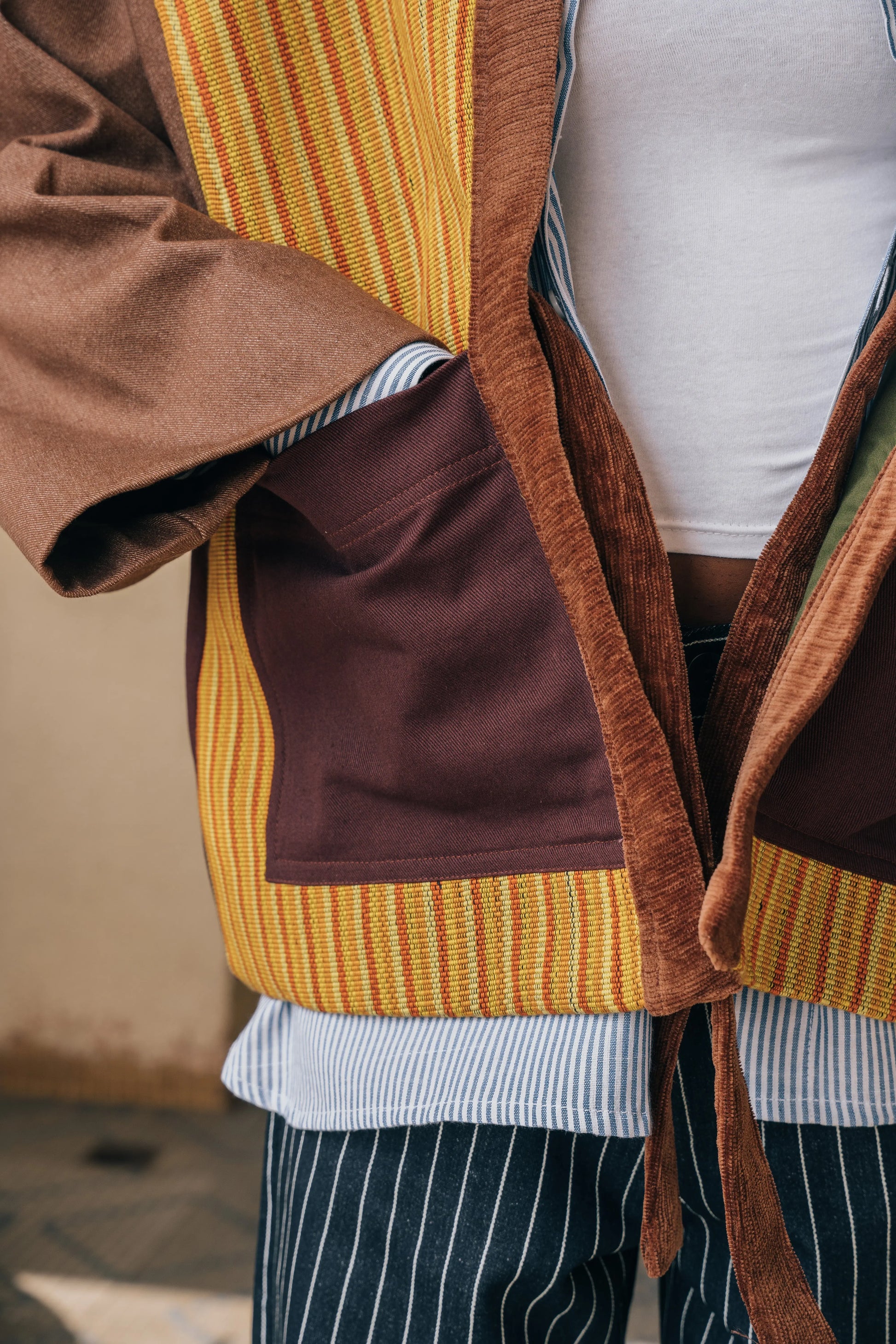 Kimono Patchwork Denim & Kanvo rosyneclub