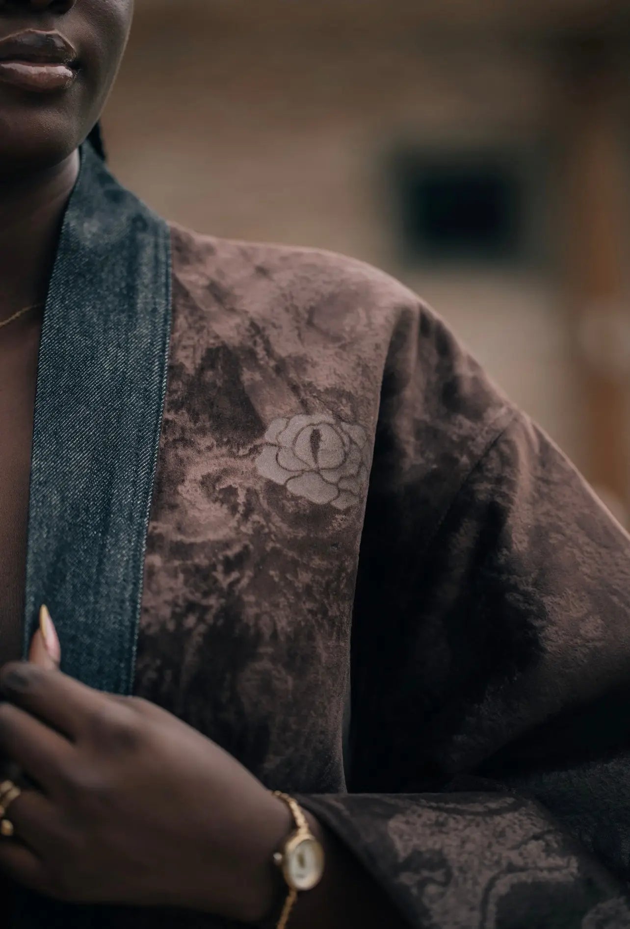 Kimono Pesley Brown Dark rosyneclub