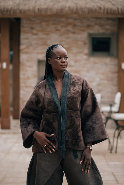 Kimono Pesley Brown Dark rosyneclub