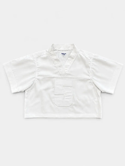 Maillot US Football Crop Rosyne 5 White/White