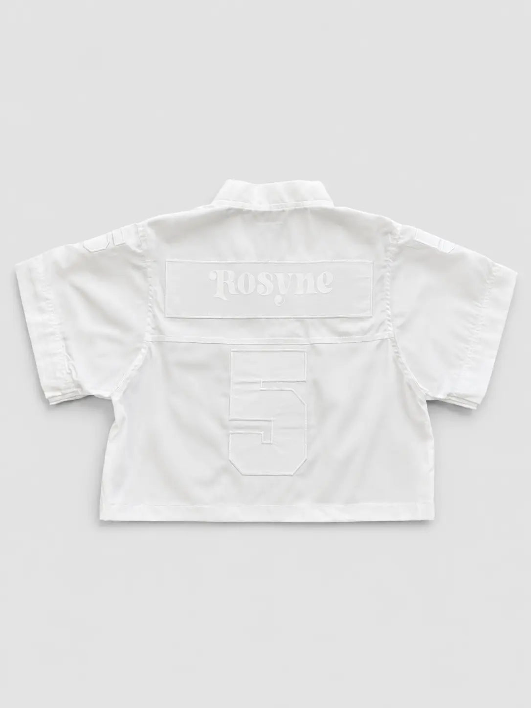 Maillot US Football Crop Rosyne 5 White/White