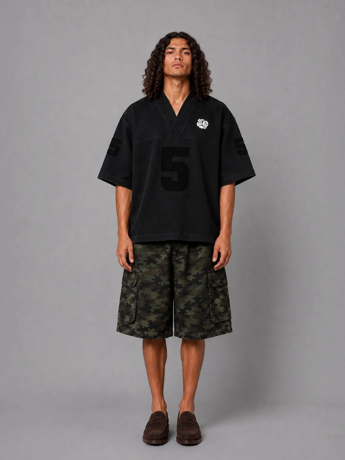 Maillot US Football Rosyne 5 Denim Black Black rosyneclub