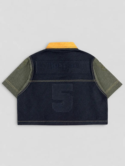 Maillot US Football Rosyne 5 Denim Patchwork rosyneclub
