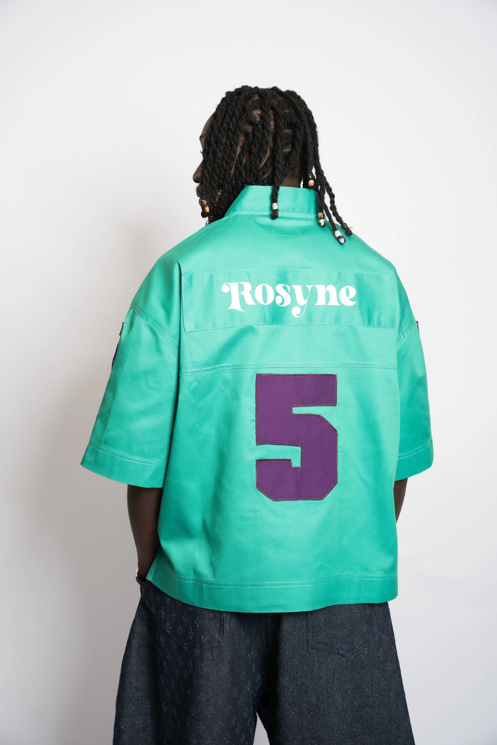 Maillot US Football Rosyne 5 Green rosyneclub