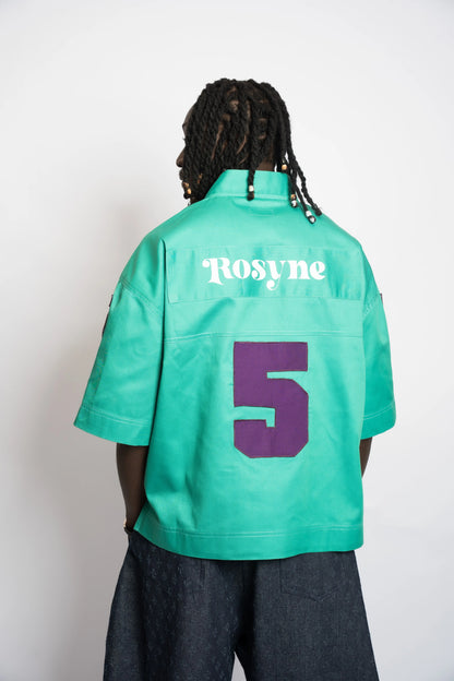 Maillot US Football Rosyne 5 Green rosyneclub