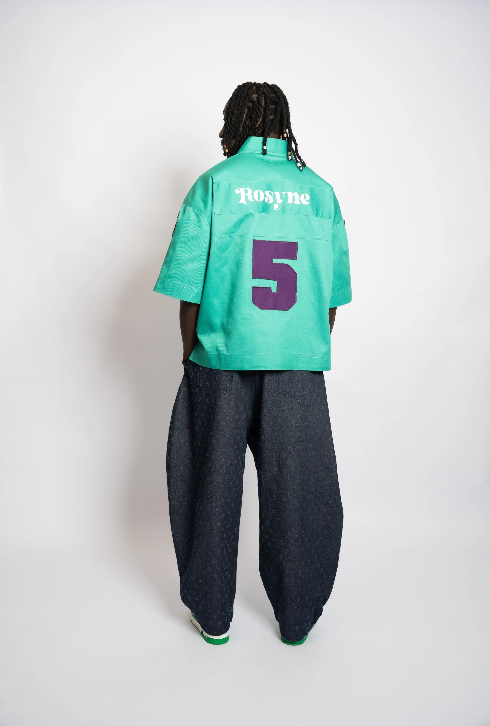 Maillot US Football Rosyne 5 Green rosyneclub