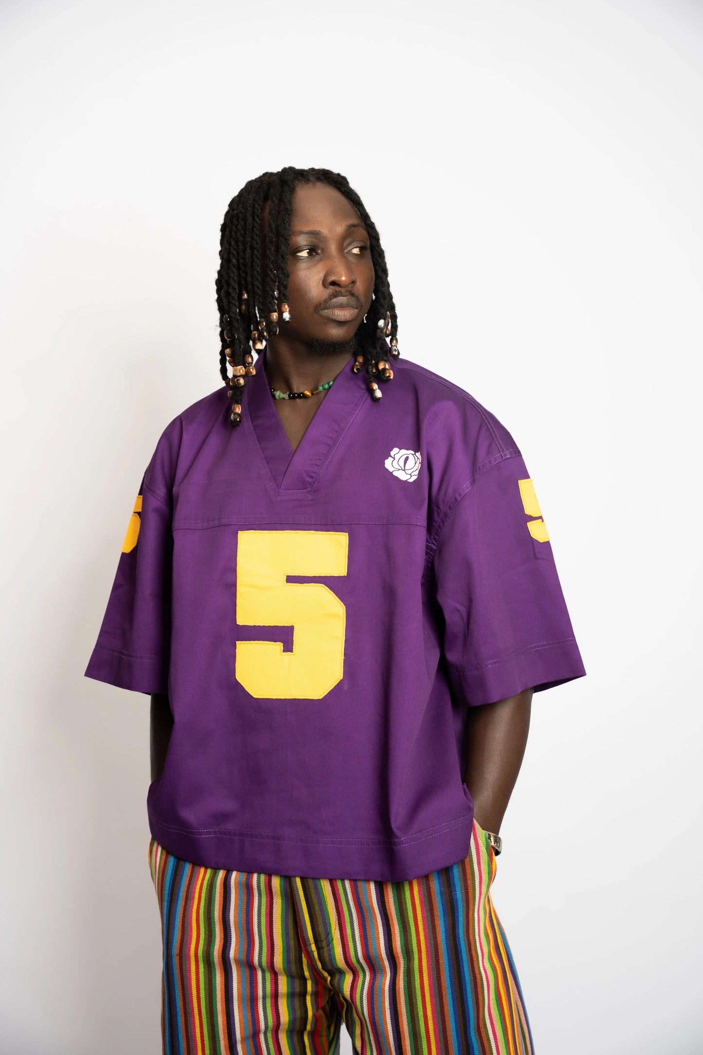 Maillot US Football Rosyne 5 Purple rosyneclub