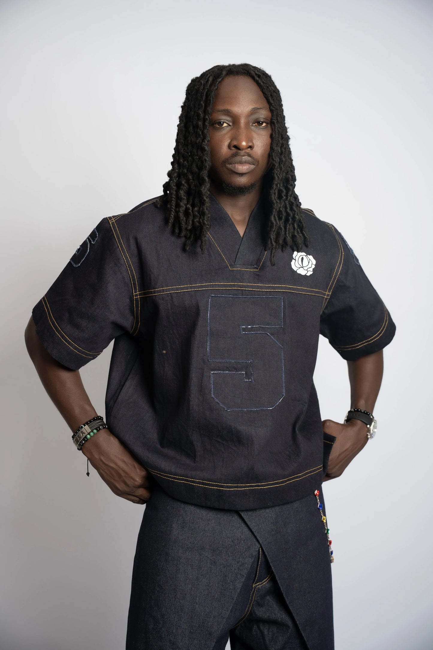 Maillot US Football Rosyne Denim Blue rosyneclub