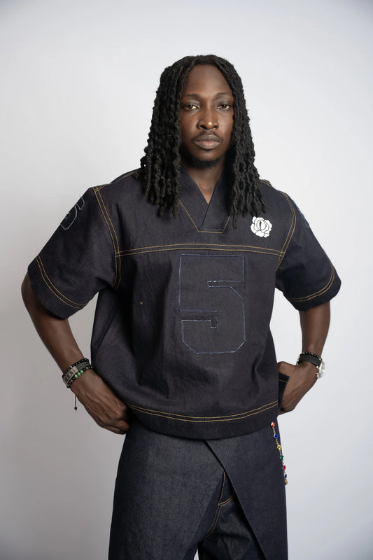Maillot US Football Rosyne Denim Blue rosyneclub