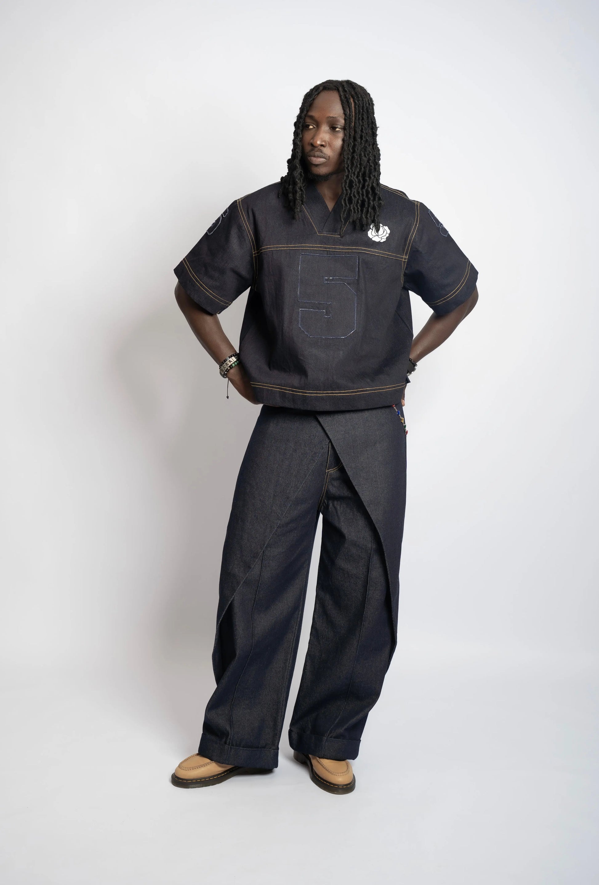 Maillot US Football Rosyne Denim Blue rosyneclub