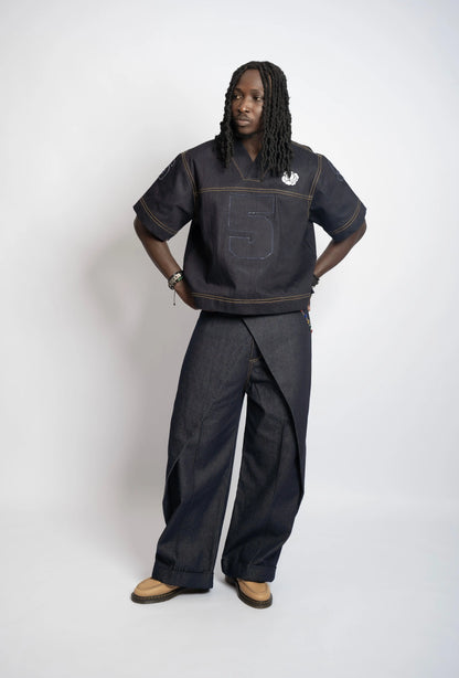 Maillot US Football Rosyne Denim Blue rosyneclub