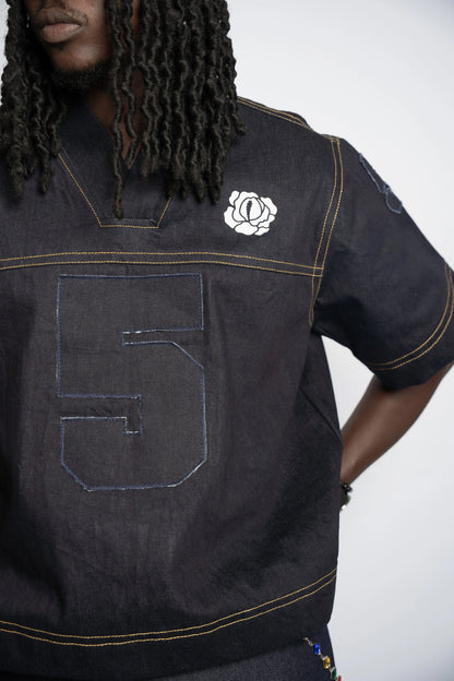 Maillot US Football Rosyne Denim Blue rosyneclub