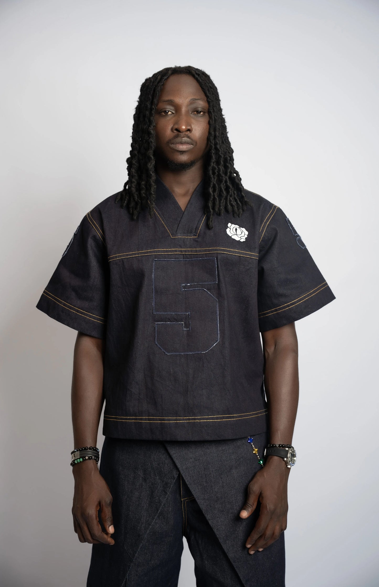 Maillot US Football Rosyne Denim Blue rosyneclub
