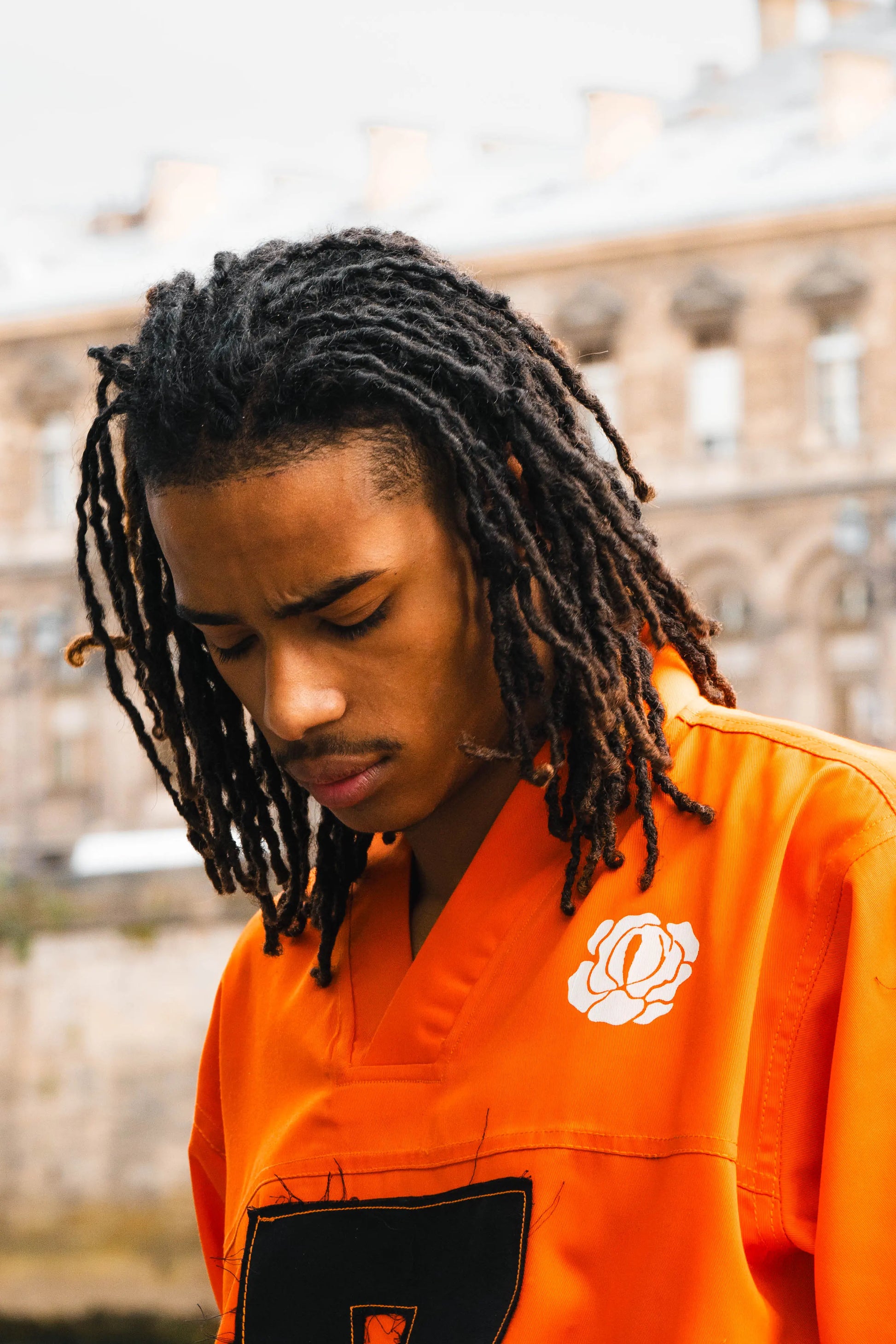 Maillot US Football Rosyne Orange & Black rosyneclub