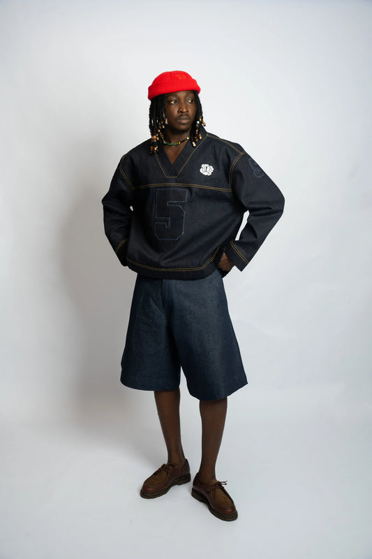 Maillot US Hockey 5 Denim Blue rosyneclub