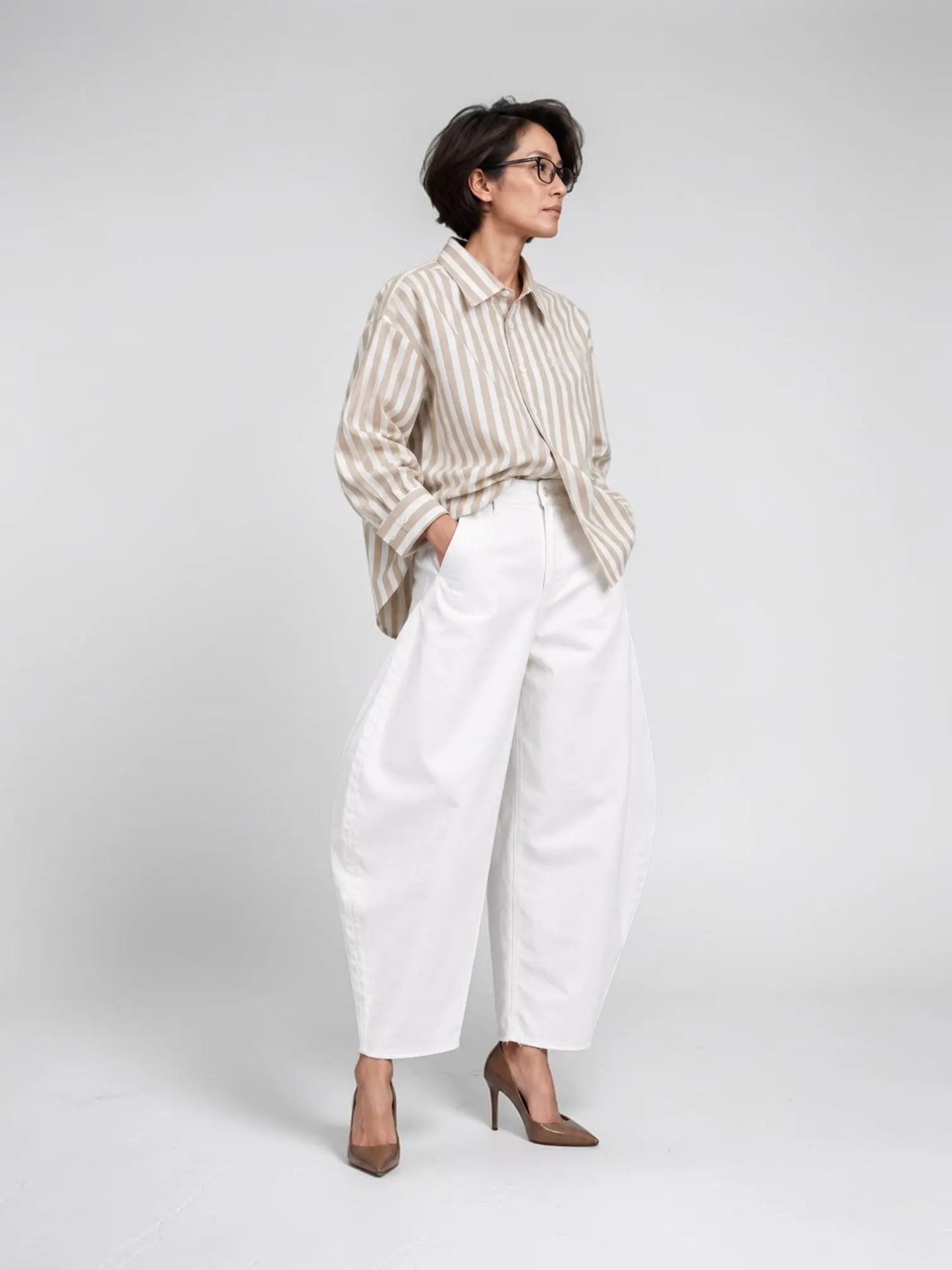 Pant Balloon 7/8  White/White