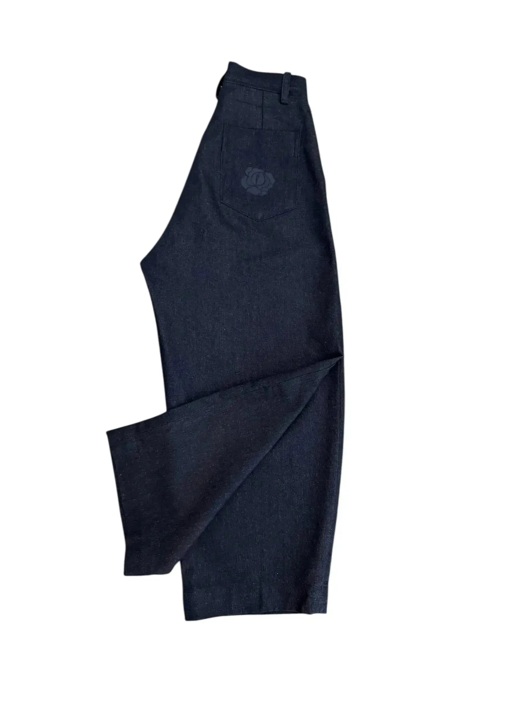 Pant Balloon Canvas Denim Blue rosyneclub