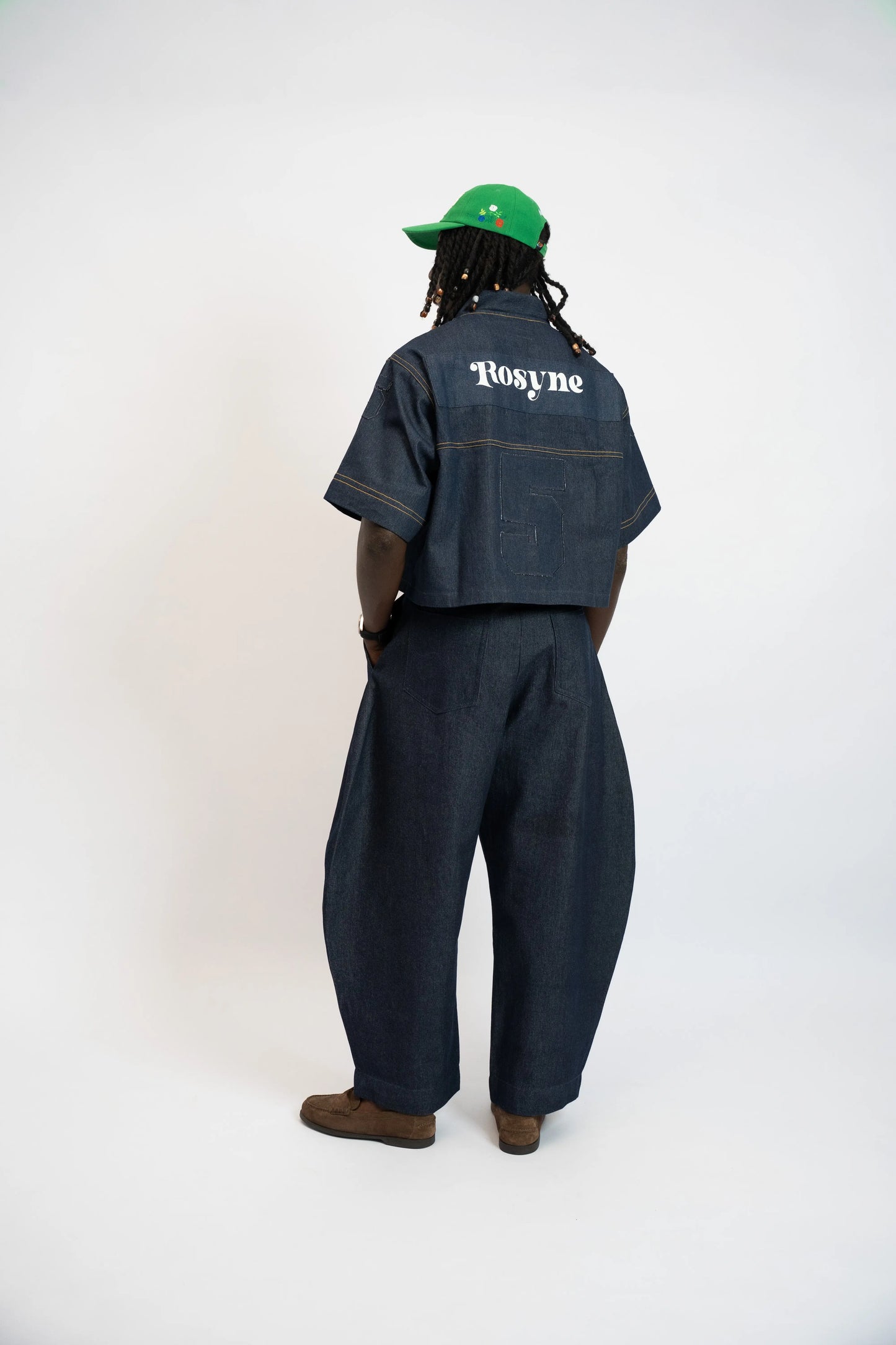 Pant Balloon Canvas Denim Blue rosyneclub