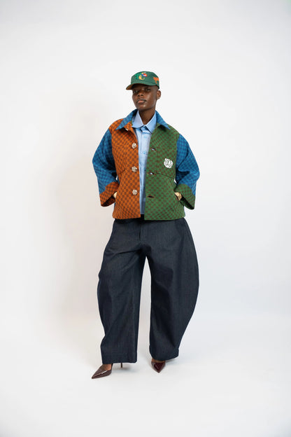Pant Balloon Canvas Denim Blue rosyneclub
