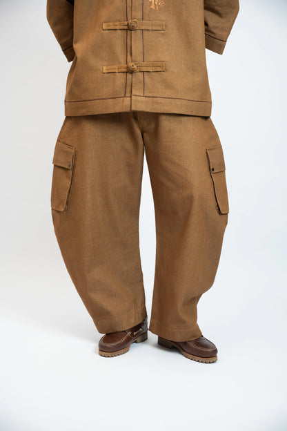 Pant Balloon Cargo Brown rosyneclub