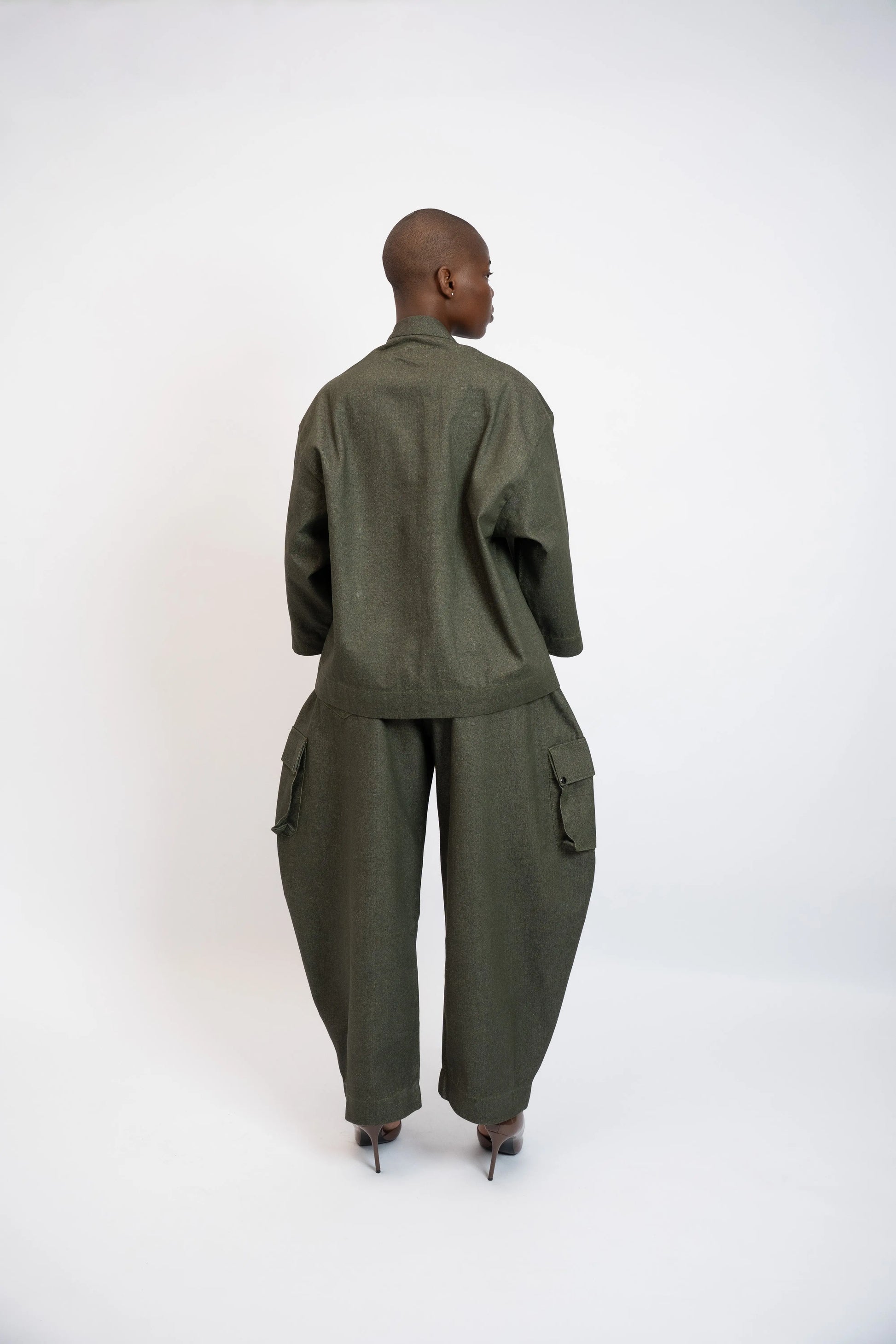 Pant Balloon Cargo  Kaki Green rosyneclub