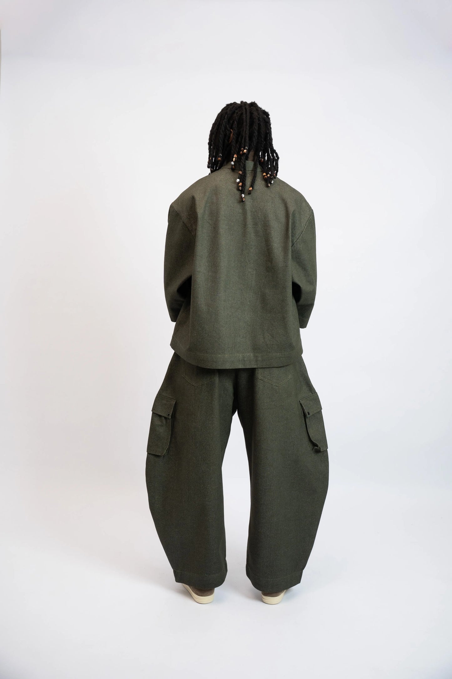 Pant Balloon Cargo  Kaki Green rosyneclub