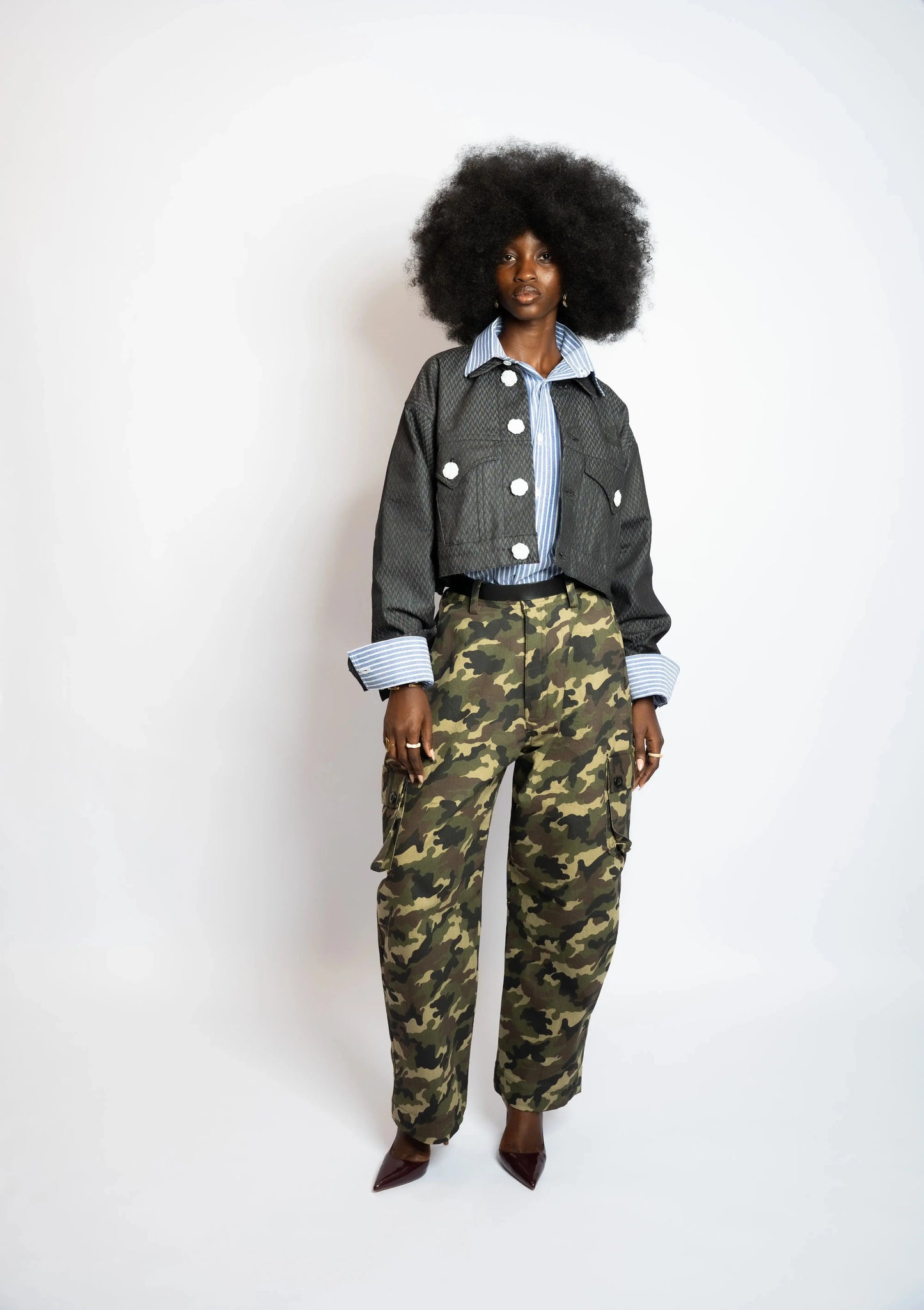 Pant Cargo Camo Army rosyneclub