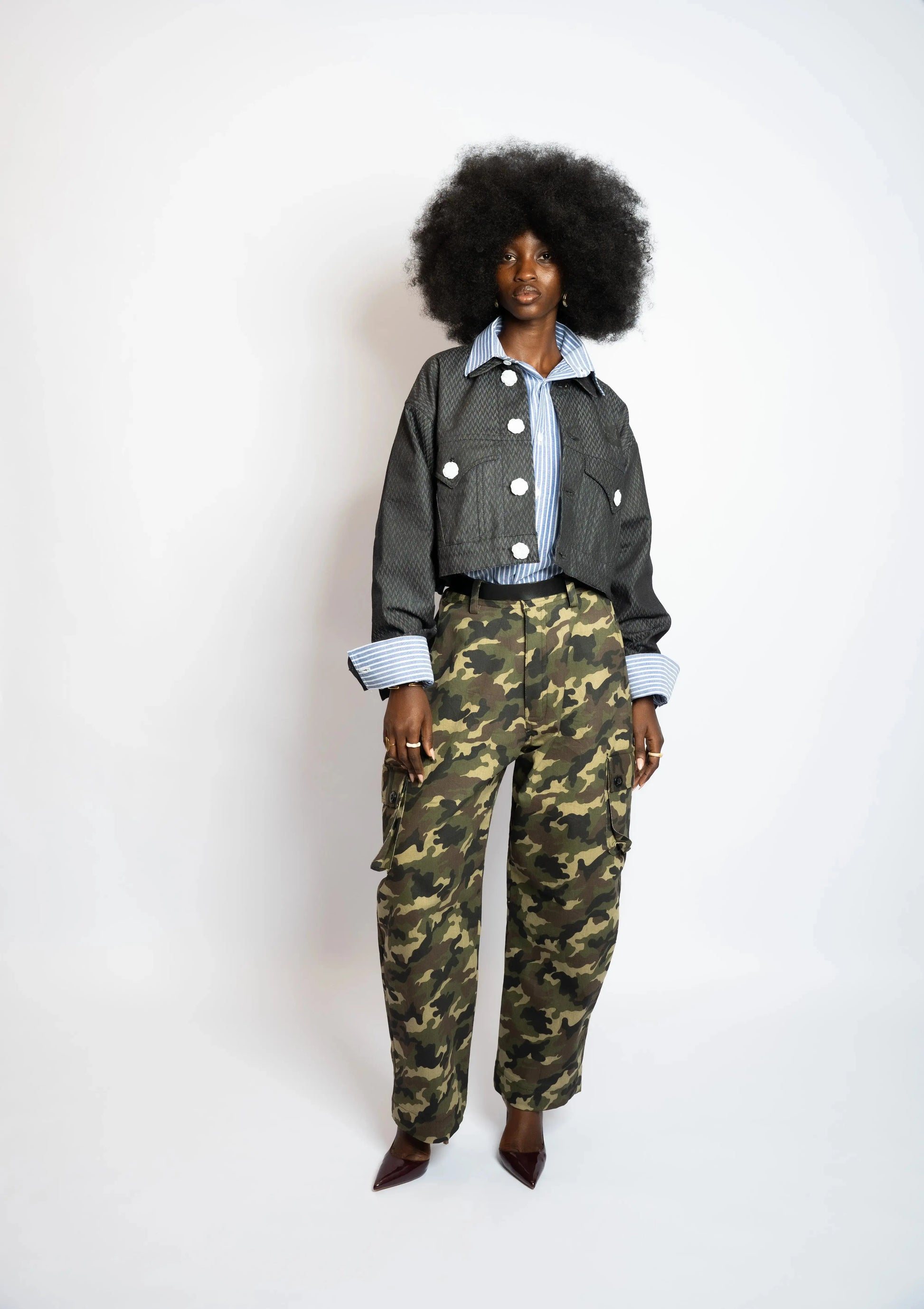 Pant Cargo Camo Army rosyneclub