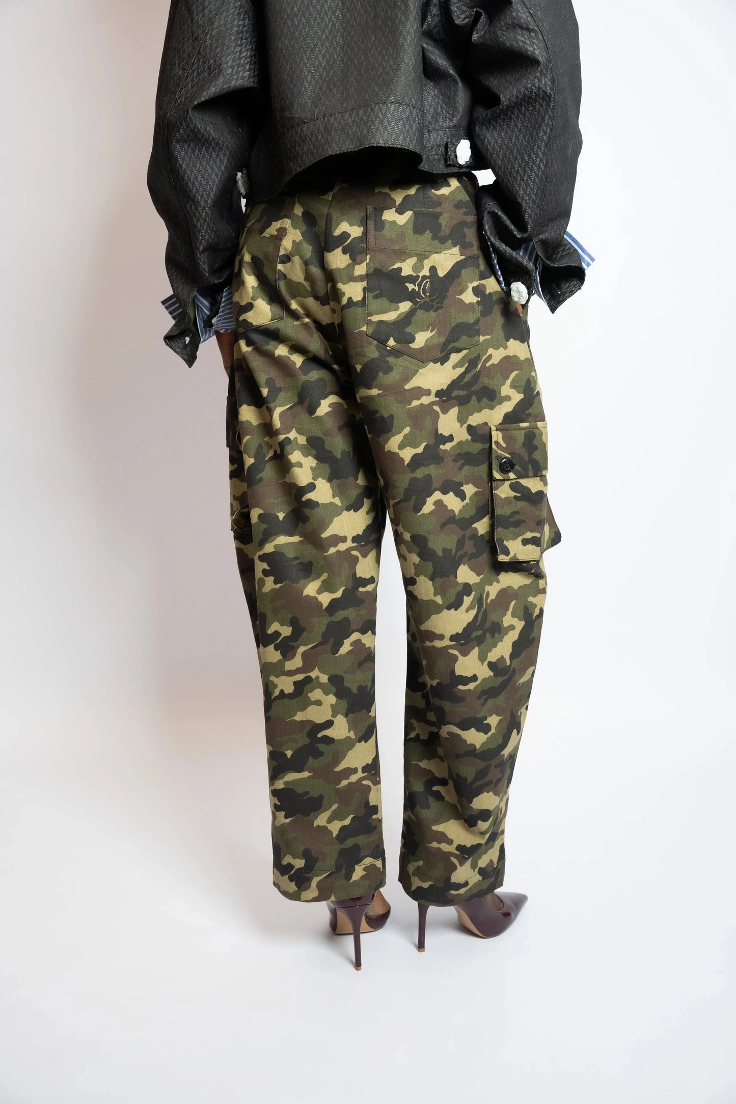 Pant Cargo Camo Army rosyneclub