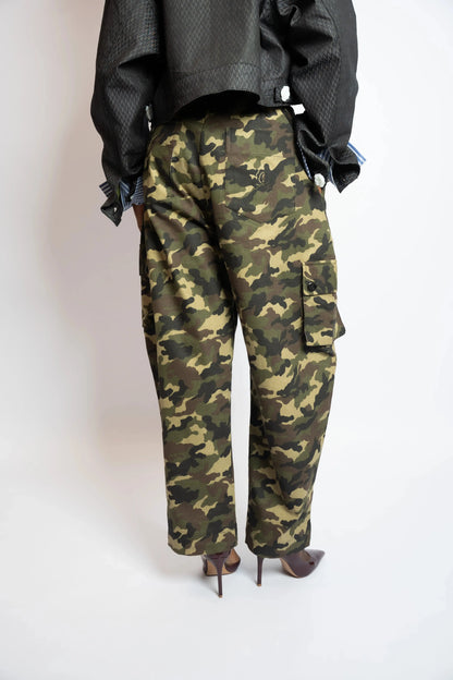 Pant Cargo Camo Army rosyneclub