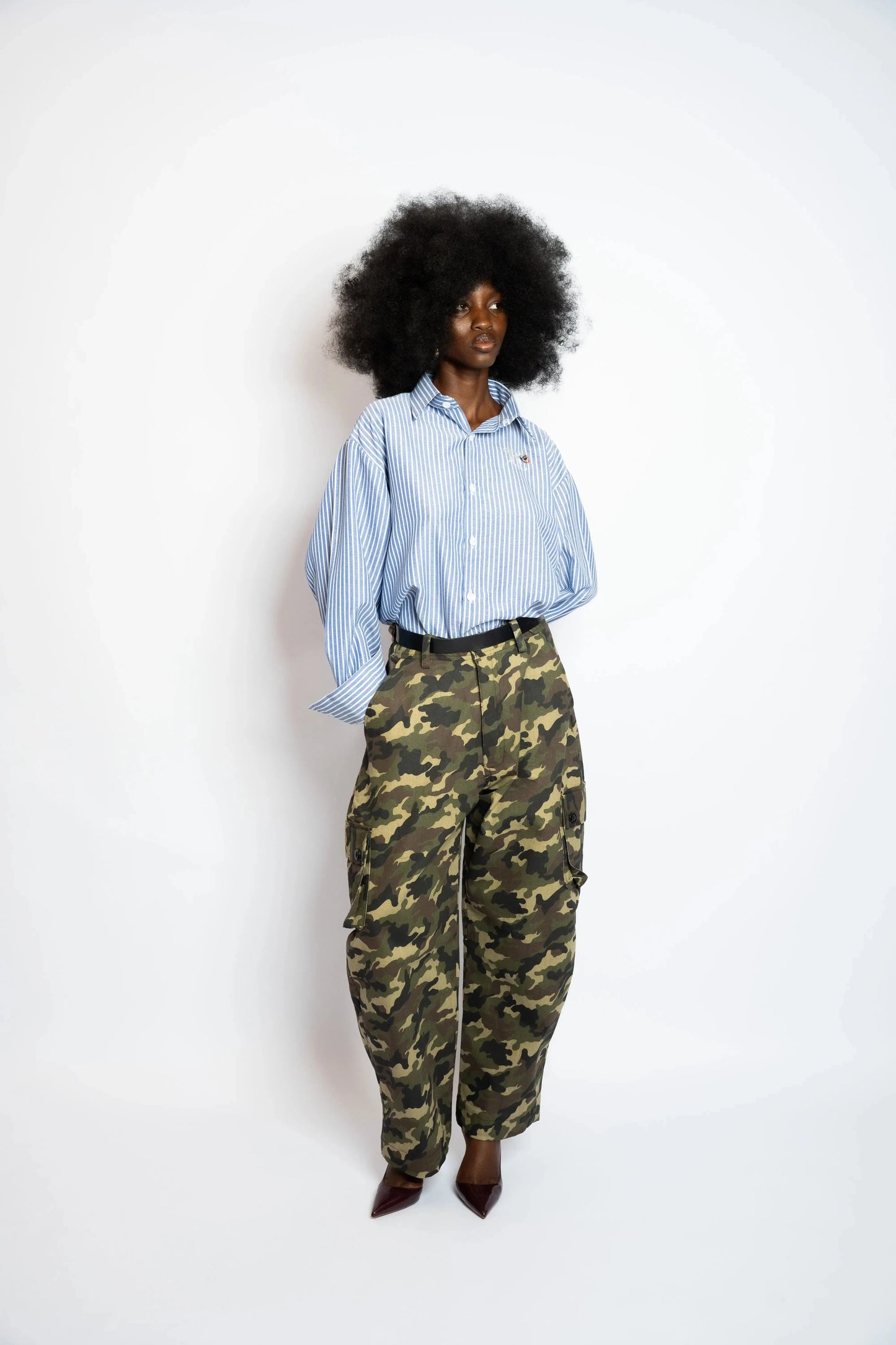 Pant Cargo Camo Army rosyneclub