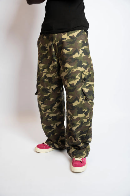 Pant Cargo Camo Army rosyneclub