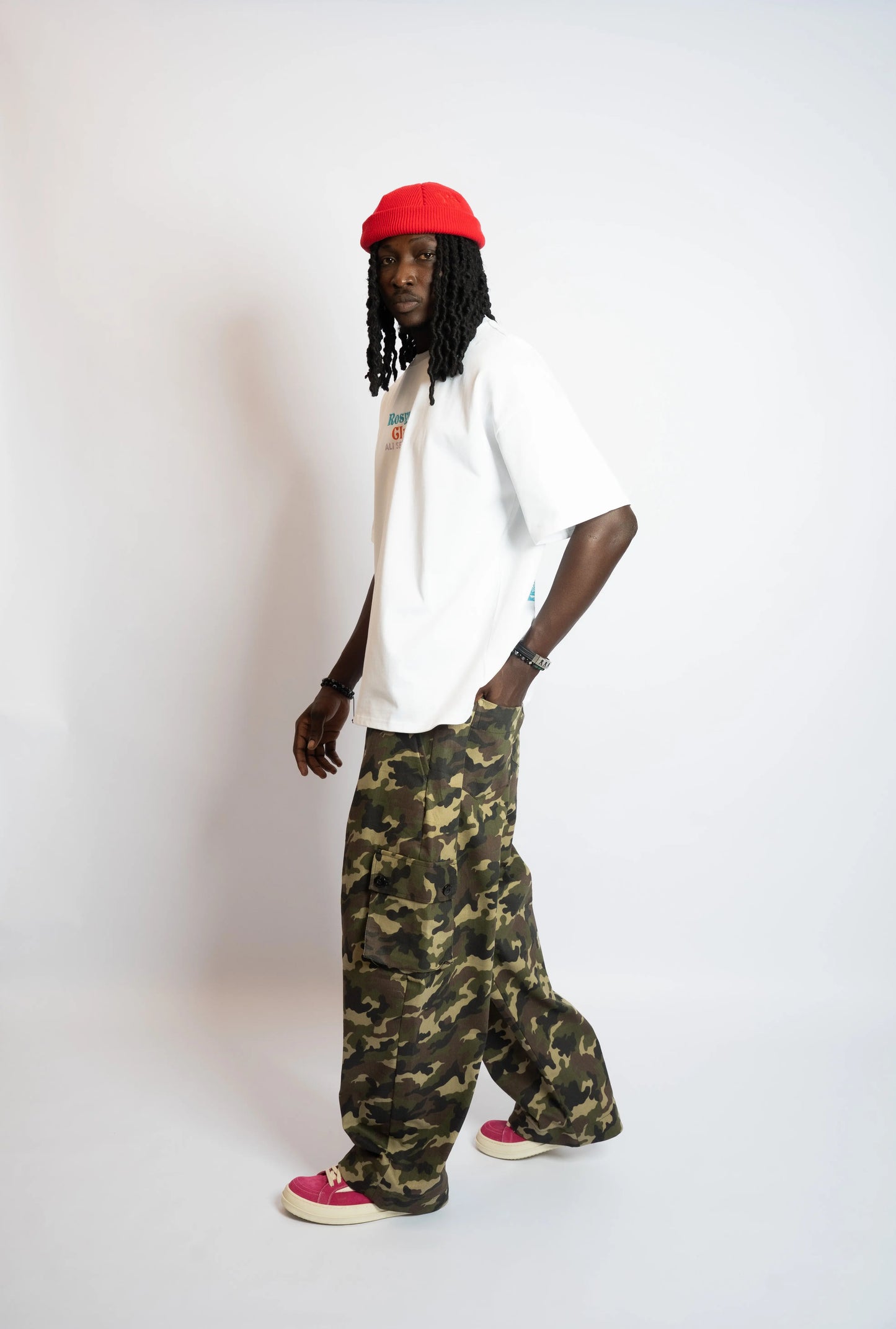 Pant Cargo Camo Army rosyneclub