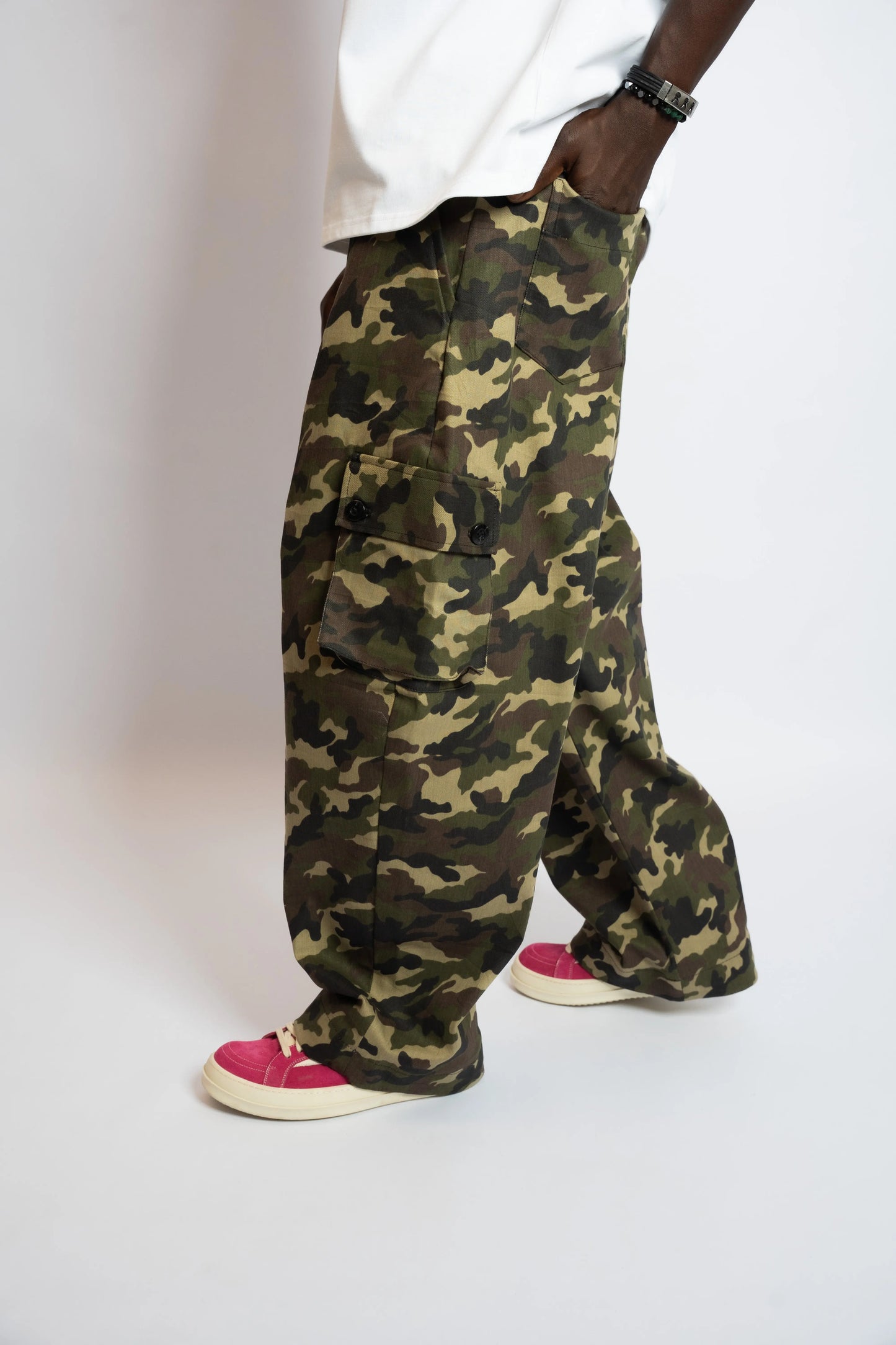 Pant Cargo Camo Army rosyneclub