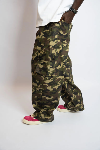 Pant Cargo Camo Army rosyneclub