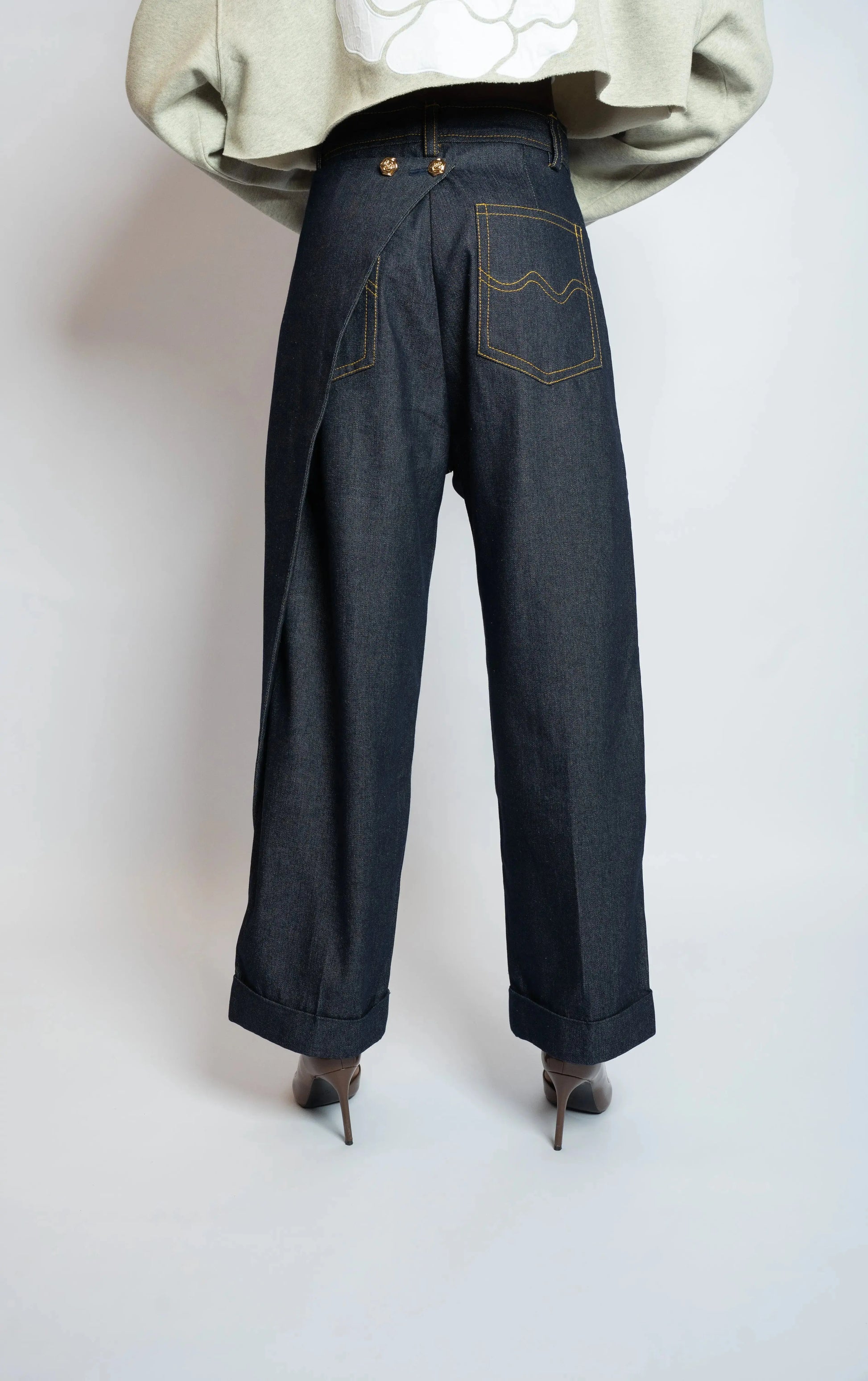 Pant Rosyne Cross Denim Blue rosyneclub