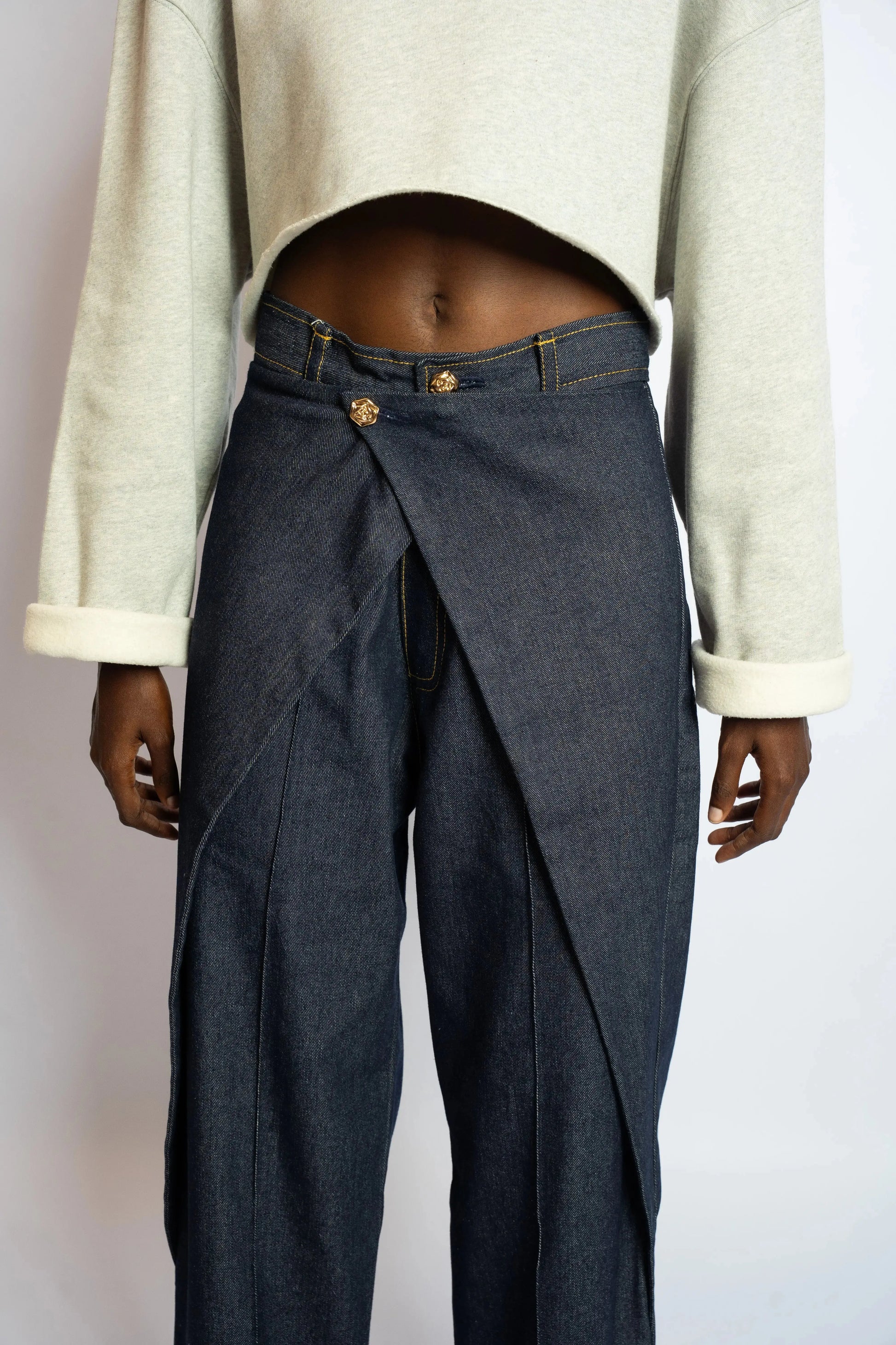 Pant Rosyne Cross Denim Blue rosyneclub