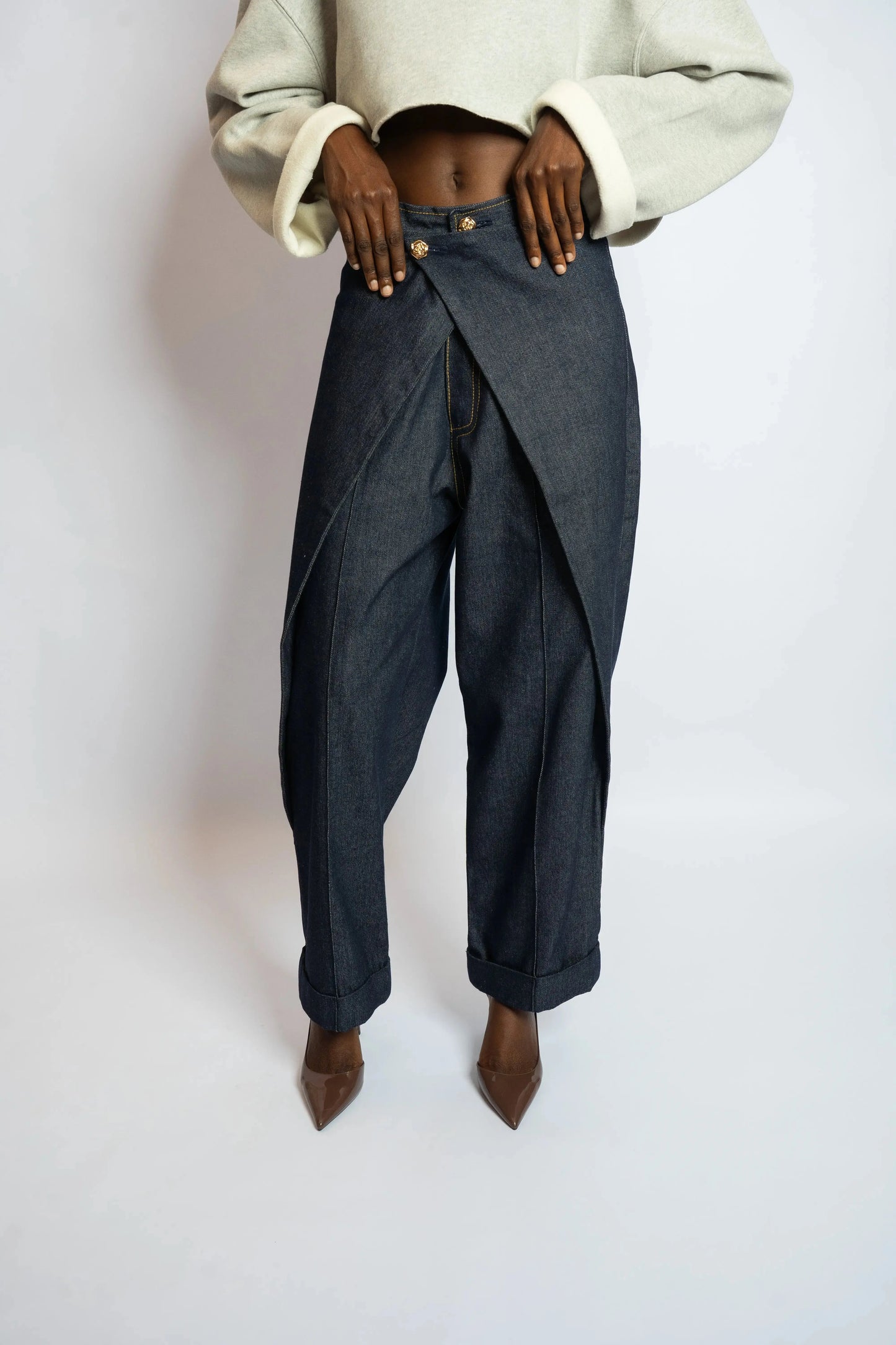 Pant Rosyne Cross Denim Blue rosyneclub