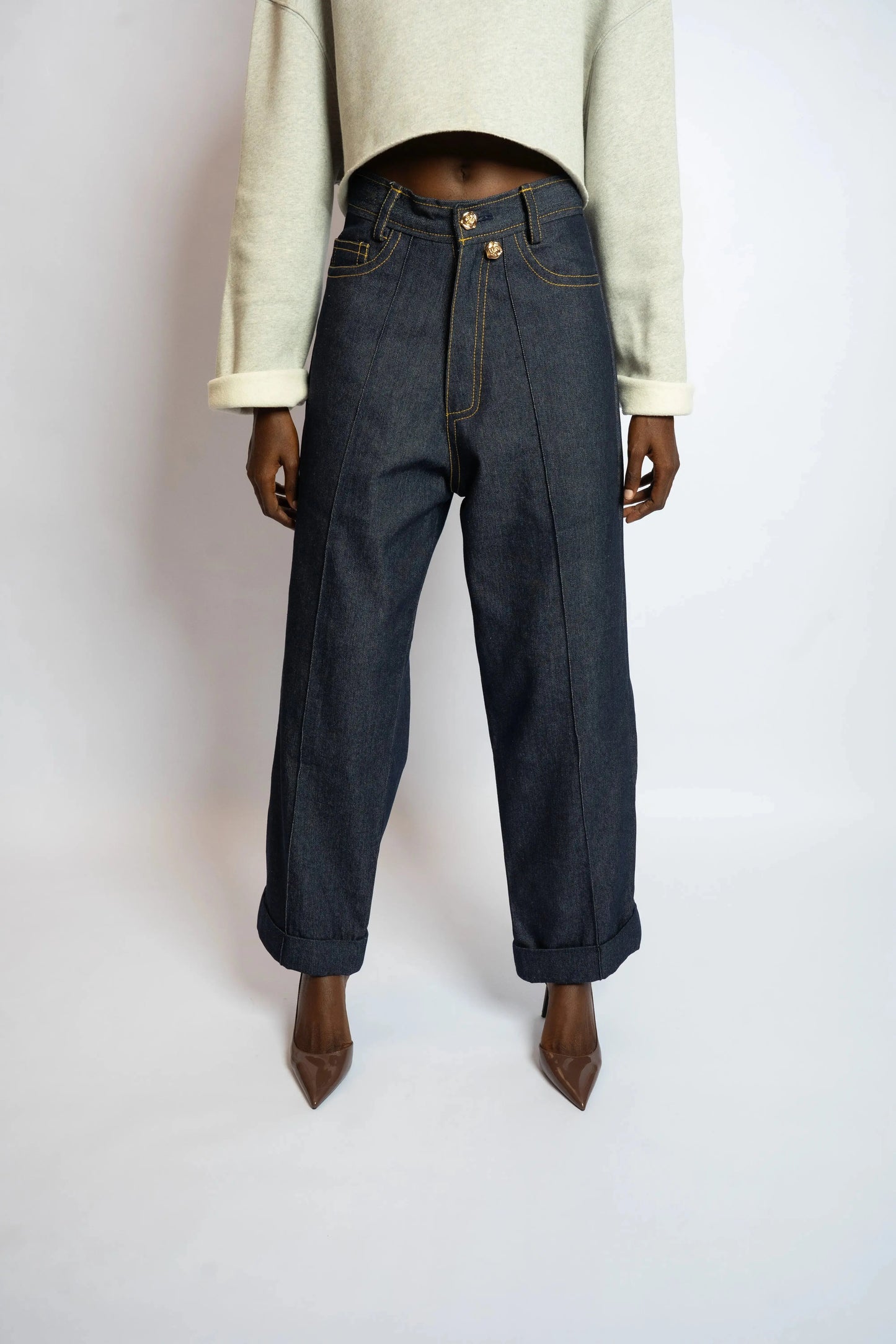 Pant Rosyne Cross Denim Blue rosyneclub