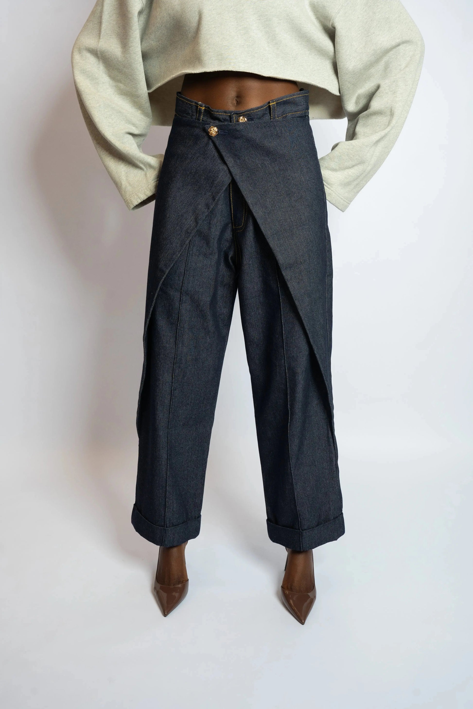 Pant Rosyne Cross Denim Blue rosyneclub