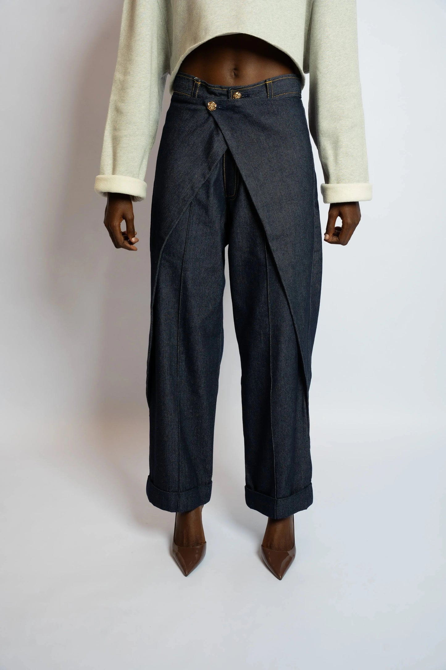 Pant Rosyne Cross Denim Blue rosyneclub