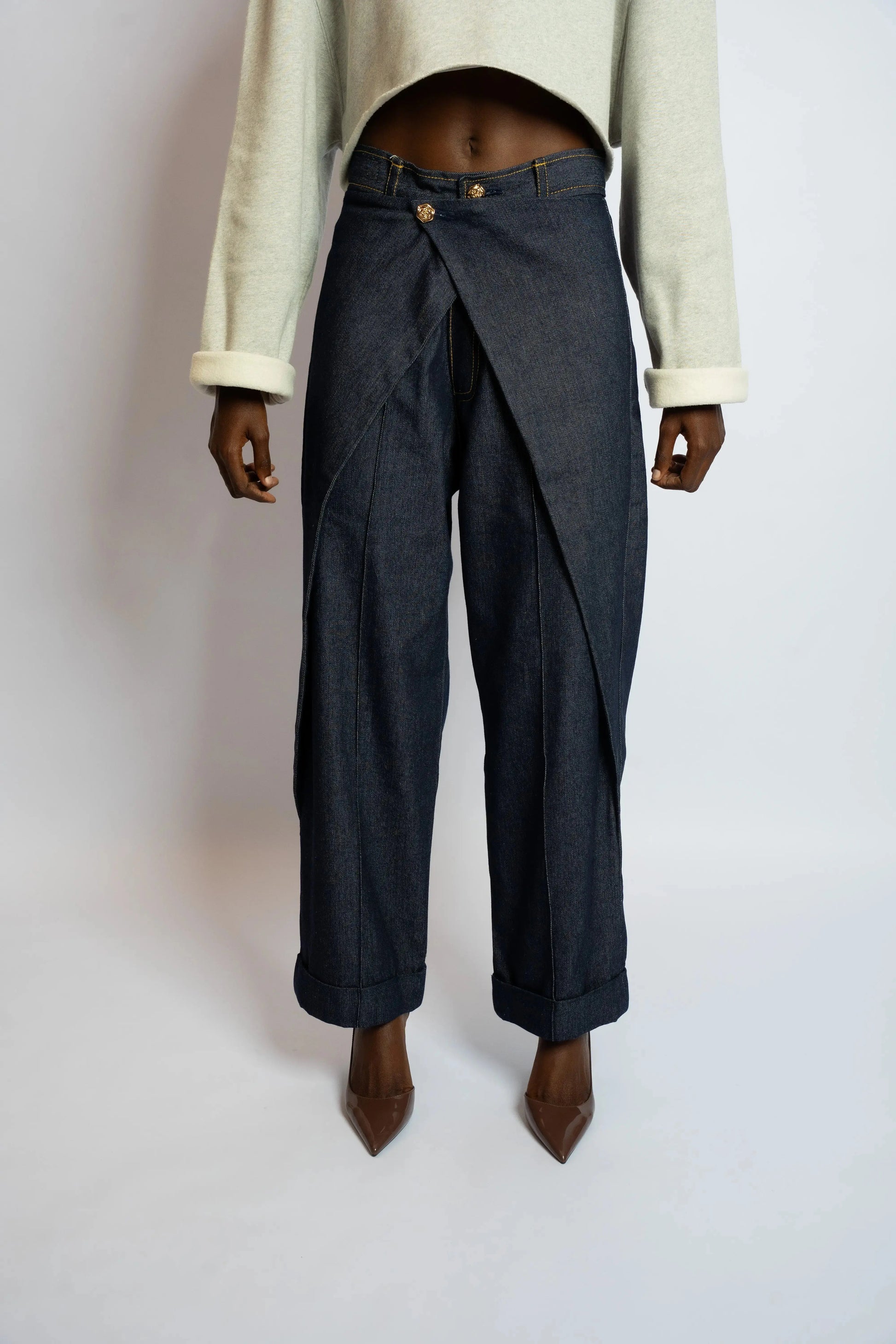 Pant Rosyne Cross Denim Blue rosyneclub