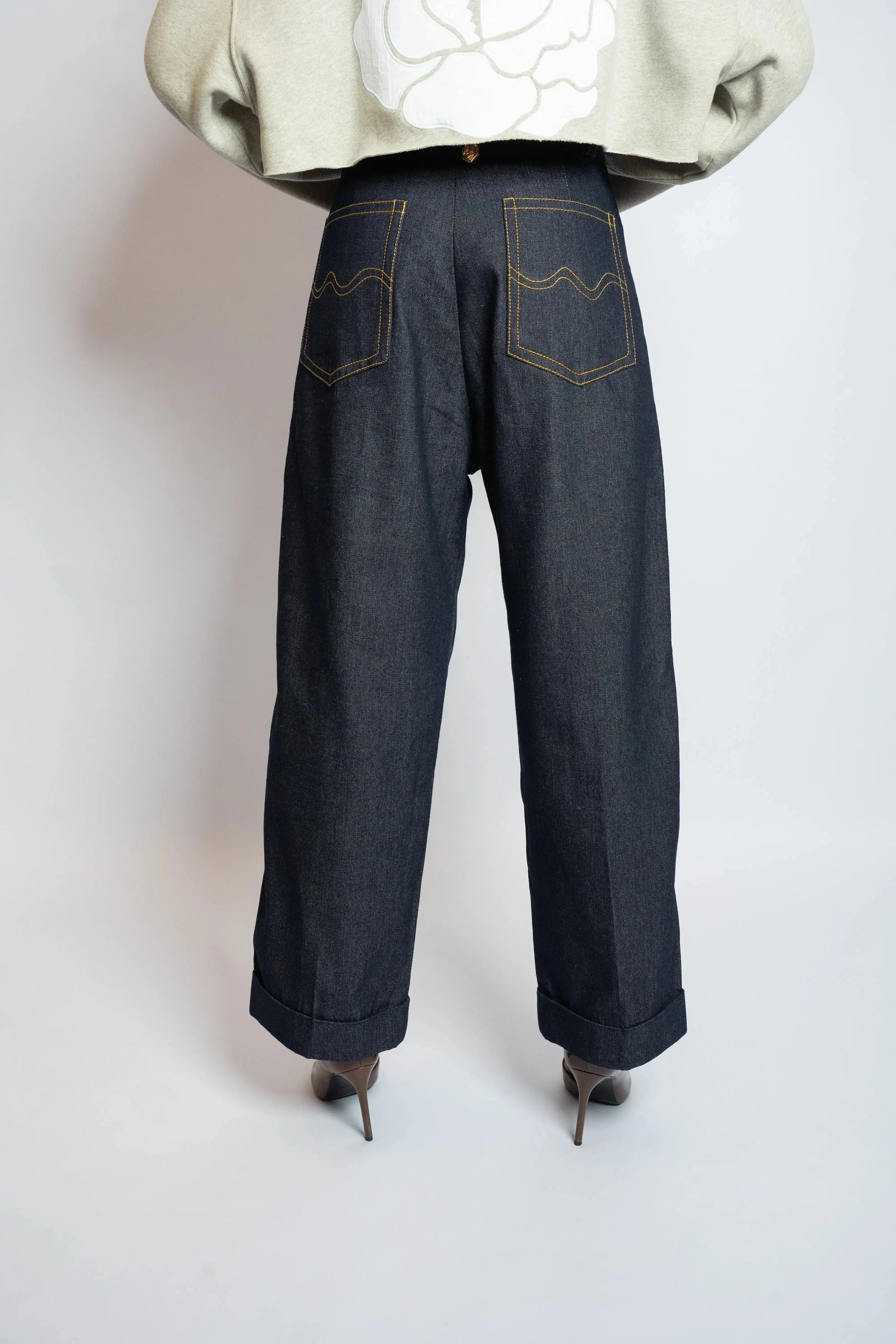 Pant Rosyne Cross Denim Blue rosyneclub