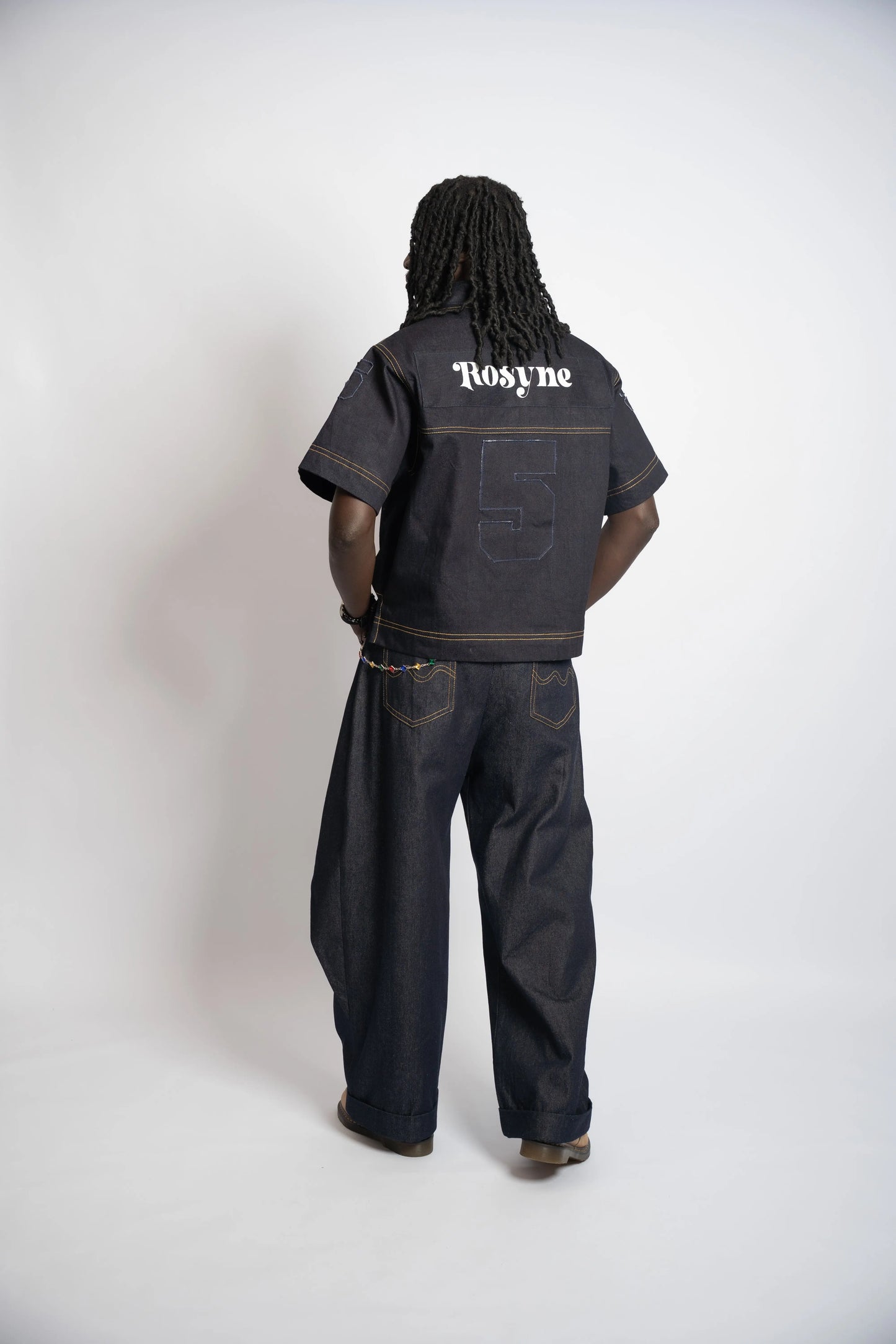 Pant Rosyne Cross Denim Blue rosyneclub