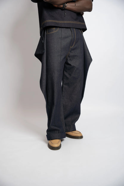 Pant Rosyne Cross Denim Blue rosyneclub