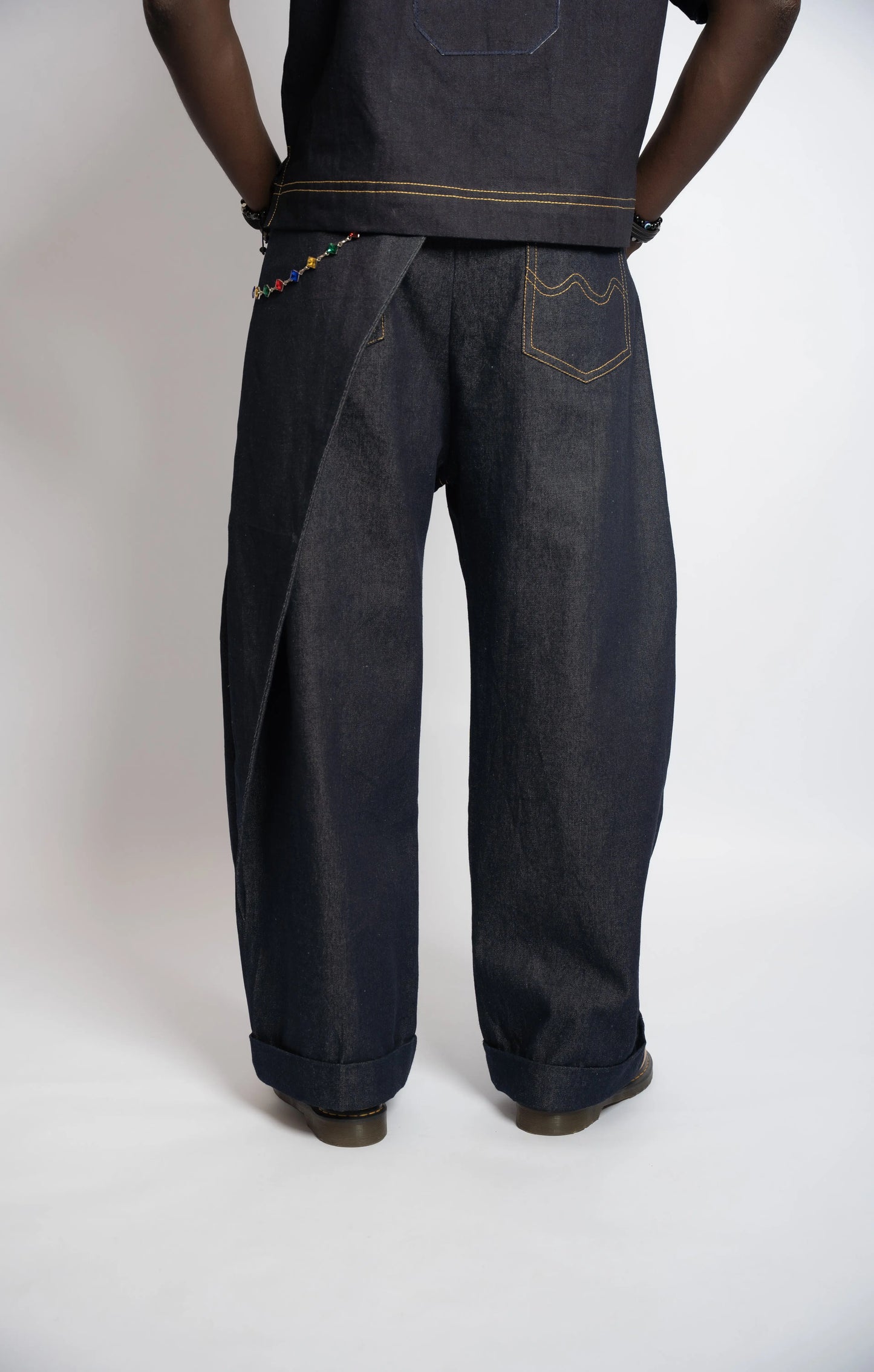 Pant Rosyne Cross Denim Blue rosyneclub