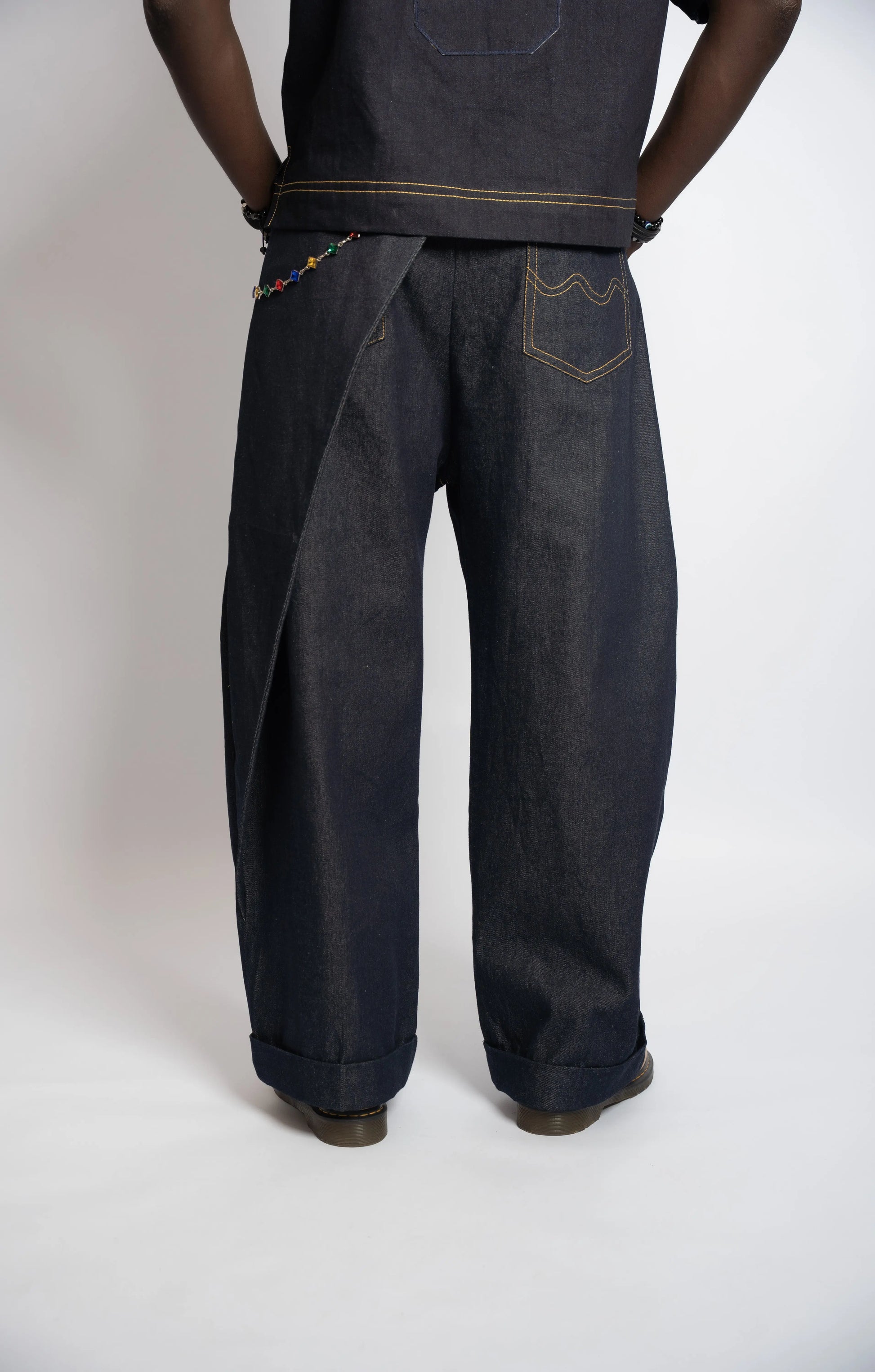 Pant Rosyne Cross Denim Blue rosyneclub