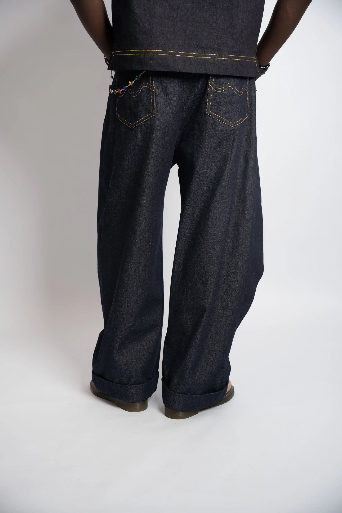 Pant Rosyne Cross Denim Blue rosyneclub