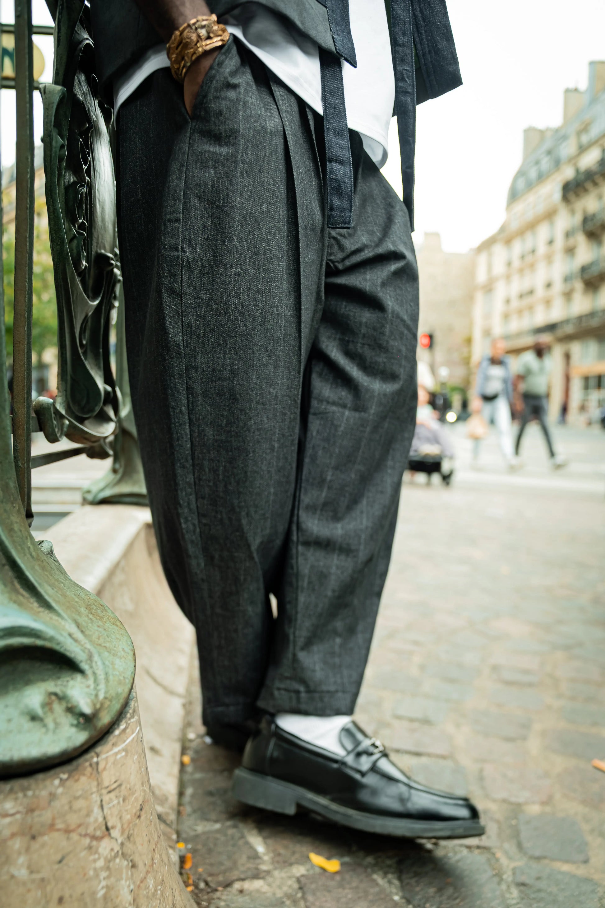 Pantalon Asian Rayé rosyneclub