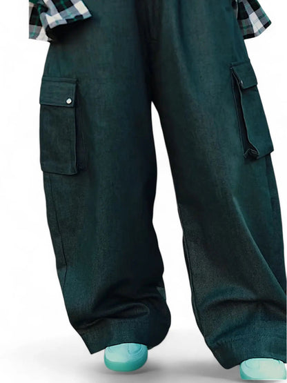 Pantalon Rosyne Balloon Cargo Green rosyneclub